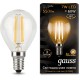 Лампа светодиодная Gauss 7Вт цок.:E14 шар 220B 2700K св.свеч.бел.теп. P45 (упак.:1шт) (105801107)