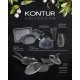 Форма для выпечки Polaris Kontur 2323S квадр. 23x23см сталь черный (015444)