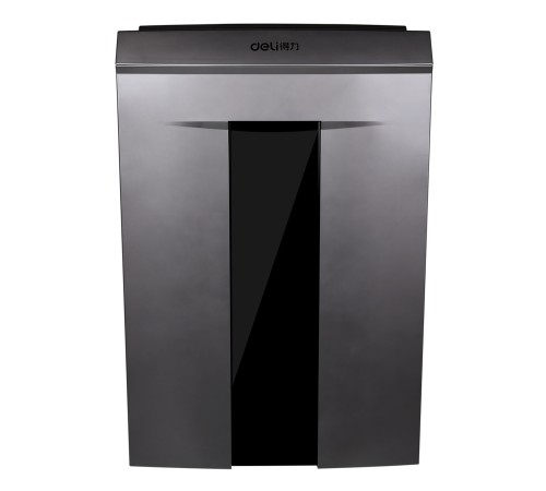 Шредер Deli 9907 серебристый с автоподачей (секр.P-4)/фрагменты/8лист./20лтр./скрепки/скобы/пл.карты/CD