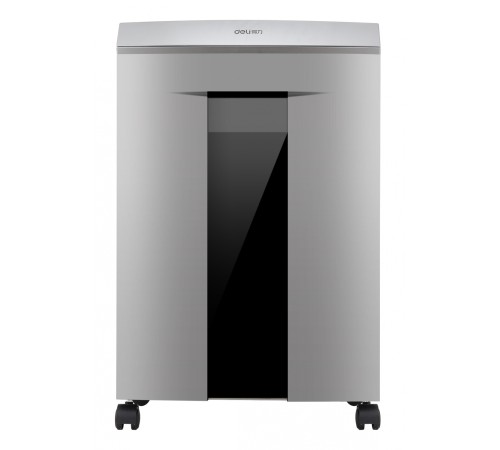 Шредер Deli 9958 серебристый с автоподачей (секр.P-4)/фрагменты/10лист./20лтр./скрепки/скобы