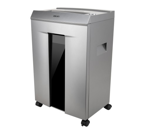 Шредер Deli 9959 серый с автоподачей (секр.P-6)/фрагменты/7лист./30лтр./скрепки/скобы