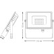 Прожектор уличный Gauss Qplus 613511320 светодиодный 20Вт корп.алюм.черный
