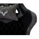 Кресло игровое Бюрократ VIKING 7 KNIGHT Fabric черный текстиль/эко.кожа с подголов. крестовина металл