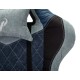 Кресло игровое Бюрократ VIKING 7 KNIGHT Fabric синий текстиль/эко.кожа с подголов. крестовина металл