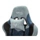 Кресло игровое Бюрократ VIKING 7 KNIGHT Fabric синий текстиль/эко.кожа с подголов. крестовина металл