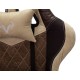 Кресло игровое Бюрократ VIKING 7 KNIGHT Fabric коричневый текстиль/эко.кожа с подголов. крестовина металл
