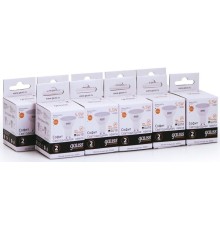 Лампа светодиодная Gauss Elementary MR16 5.5Вт цок.:GU10 спот 220B 3000K св.свеч.бел.теп. (упак.:10шт) (13616)