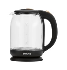 Чайник электрический Starwind SKG1052 1.8л. 1500Вт коричневый/бронзовый (корпус: стекло)