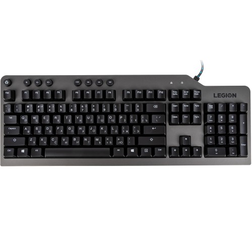 Клавиатура Lenovo Legion K500 RGB механическая черный USB Multimedia for gamer LED (подставка для запястий)