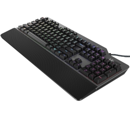 Клавиатура Lenovo Legion K500 RGB механическая черный USB Multimedia for gamer LED (подставка для запястий)