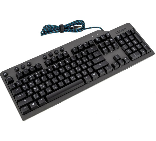 Клавиатура Lenovo Legion K500 RGB механическая черный USB Multimedia for gamer LED (подставка для запястий)