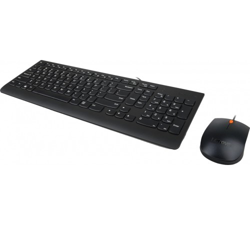Клавиатура + мышь Lenovo 300 U клав:черный мышь:черный USB