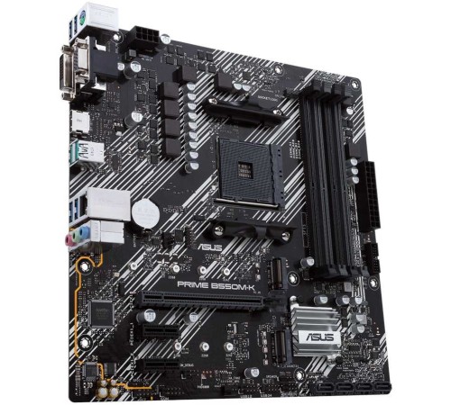 Материнская плата Asus PRIME B550M-K Soc-AM4 AMD B550 4xDDR4 mATX AC`97 8ch(7.1) GbLAN RAID+VGA+DVI+HDMI