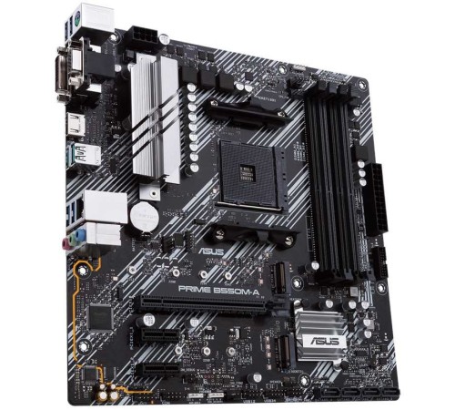 Материнская плата Asus PRIME B550M-A Soc-AM4 AMD B550 4xDDR4 mATX AC`97 8ch(7.1) GbLAN RAID+VGA+DVI+HDMI