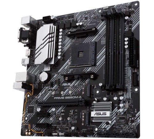 Материнская плата Asus PRIME B550M-A Soc-AM4 AMD B550 4xDDR4 mATX AC`97 8ch(7.1) GbLAN RAID+VGA+DVI+HDMI
