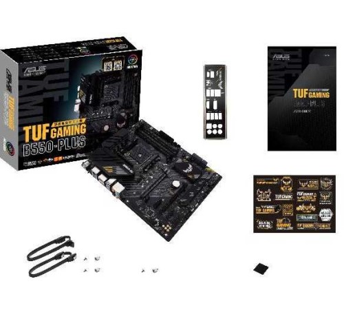 Материнская плата Asus TUF GAMING B550-PLUS Soc-AM4 AMD B550 4xDDR4 ATX AC`97 8ch(7.1) 2.5Gg RAID+HDMI+DP