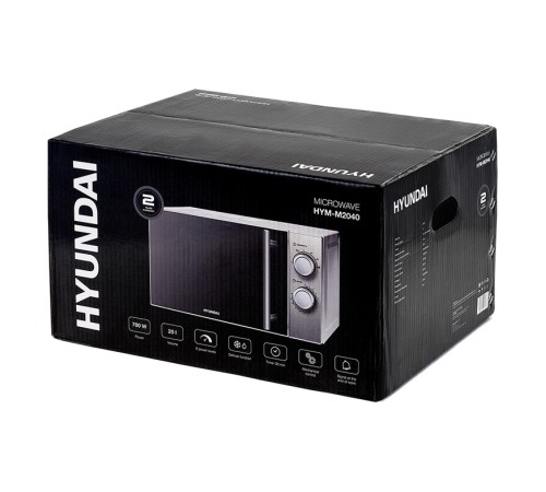 Микроволновая Печь Hyundai HYM-M2040 20л. 700Вт серебристый Микроволновая Печь Hyundai HYM-M2040 20л. 700Вт серебристый