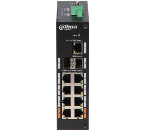Коммутатор Dahua DH-PFS3211-8GT-120 8G 2SFP 6PoE+ 120W неуправляемый