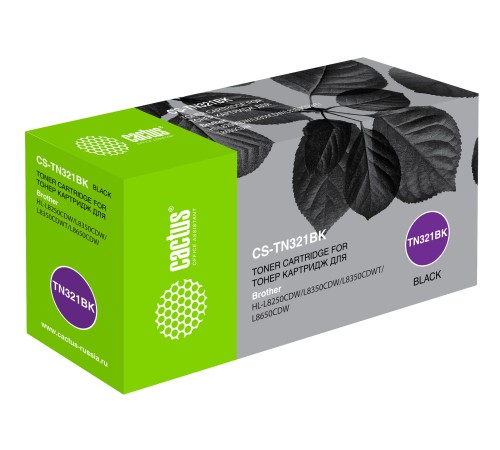 Картридж лазерный Cactus CS-TN321BK TN-321K черный (2500стр.) для Brother HL-L8250CDN/MFC-L8650CDW