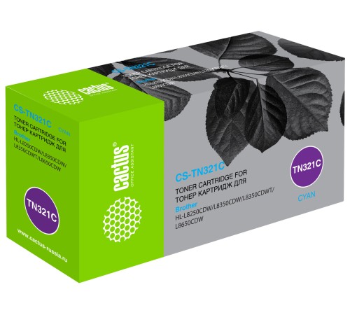 Картридж лазерный Cactus CS-TN321C TN-321C голубой (1500стр.) для Brother HL-L8250CDN/MFC-L8650CDW