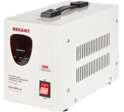 Стабилизатор напряжения Rexant AСН-1 500/1-Ц электронный однофазный серый