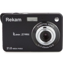 Фотоаппарат Rekam iLook S990i черный 21Mpix 2.7" 720p SDHC/MMC CMOS IS el/Li-Ion