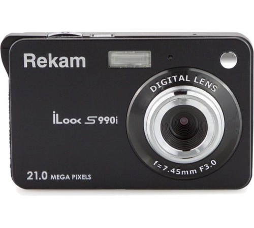 Фотоаппарат Rekam iLook S990i черный 21Mpix 2.7" 720p SDHC/MMC CMOS IS el/Li-Ion Фотоаппарат Rekam iLook S990i черный 21Mpix 2.7" 720p SDHC/MMC CMOS IS el/Li-Ion