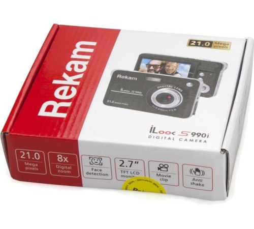 Фотоаппарат Rekam iLook S990i черный 21Mpix 2.7" 720p SDHC/MMC CMOS IS el/Li-Ion Фотоаппарат Rekam iLook S990i черный 21Mpix 2.7" 720p SDHC/MMC CMOS IS el/Li-Ion