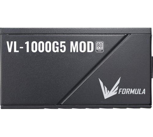 Блок питания Formula ATX 1000W VL-1000G5 MOD Gen5 80+ gold 24pin APFC 140mm fan lt.blue LED 9xSATA Cab Manag RTL