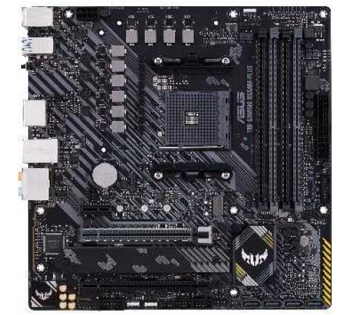 Материнская плата Asus TUF GAMING B550M-PLUS Soc-AM4 AMD B550 4xDDR4 mATX AC`97 8ch(7.1) 2.5Gg RAID+HDMI+DP