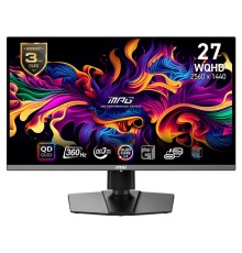 Монитор MSI 26.5" MPG 271QRX QD-OLED Black (QD-OLED,  2560x1440, DP+Thunderbolt, 0.03 ms, 178°/178°, 250 cd/m, 1000:1 (100M:1), 360Hz, Pivot)