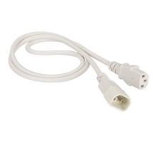 Кабель Lanmaster LAN-PP13/14-0.5-WH C13-С14 проводник.:3x0.75мм2 0.5м (упак.:1шт) белый