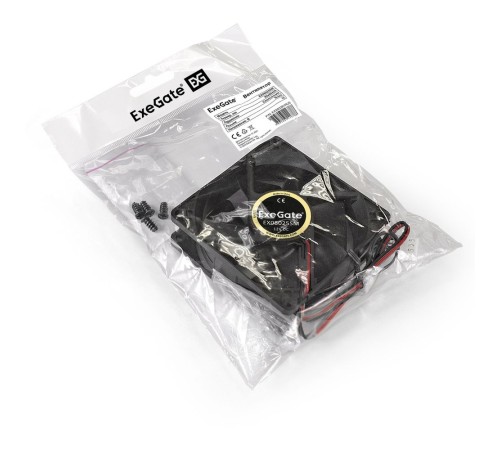 Exegate EX283381RUS Вентилятор ExeGate EX08025SM, 80x80x25 мм, Sleeve bearing (подшипник скольжения), Molex, 2000RPM, 25dBA