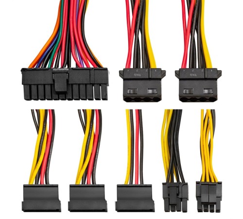 Exegate EX292228RUS Блок питания 450W ExeGate TPS450 (TFX, 8cm fan, 24pin, 4+4pin, 3xSATA, 2xIDE, black)