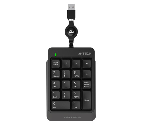 Числовой блок A4Tech Fstyler FK13 серый USB slim для ноутбука Числовой блок A4Tech Fstyler FK13 серый USB slim для ноутбука