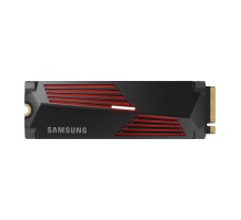 Тведотельный накопитель SSD M.2 (PCI-E NVMe 2.0 Gen 4.0 x4) 4Tb Samsung 990 PRO (R7450/W6900MB/s) with Heatsink, 1year (MZ-V9P4T0CW)