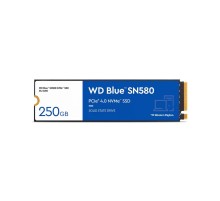 Твердотельный накопитель SSD Western Digital M.2 2280 250GB Blue SN580 WDS250G3B0E PCIe Gen4x4 with NVMe,3D TLC NAND