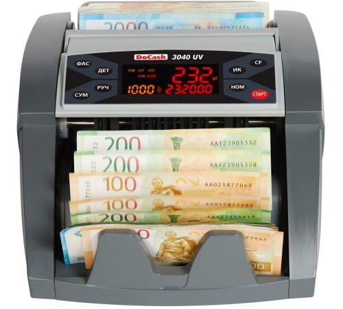 Счетчик банкнот DoCash 3040 UV 6884 рубли