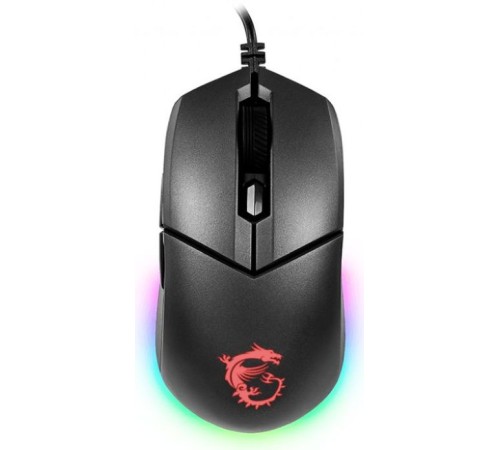Мышь MSI Clutch GM11 черный оптическая (5000dpi) USB (6but)