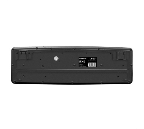Exegate EX263905RUS Клавиатура Exegate LY-331, <USB, шнур 1,5м, черная, 104кл, Enter большой>, Color box