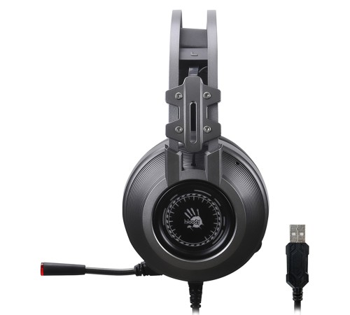 Наушники с микрофоном A4Tech Bloody J527 серый 2м мониторные USB оголовье (J527) Наушники с микрофоном A4Tech Bloody J527 серый 2м мониторные USB оголовье (J527)