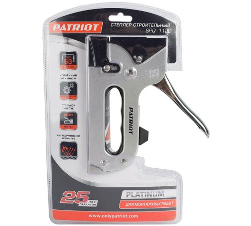 Степлер ручной Patriot Platinum SPQ-112L скобы тип 140 (6-14 мм)