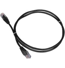 Патч-корд TWT UTP кат.5e, с заливными колпачками, 20.0 м, черный (TWT-45-45-20-BK)