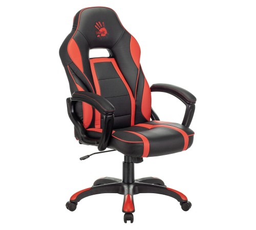 Кресло игровое A4Tech Bloody GC-350 черный/красный эко.кожа крестовина
