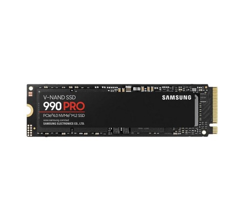 Твердотельный накопитель SSD M.2 (PCI-E NVMe 2.0 Gen 4.0 x4) 4Tb Samsung 990 PRO (R7450/W6900MB/s) 1year (MZ-V9P4T0BW)