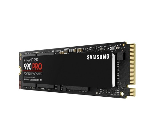 Твердотельный накопитель SSD M.2 (PCI-E NVMe 2.0 Gen 4.0 x4) 4Tb Samsung 990 PRO (R7450/W6900MB/s) 1year (MZ-V9P4T0BW)