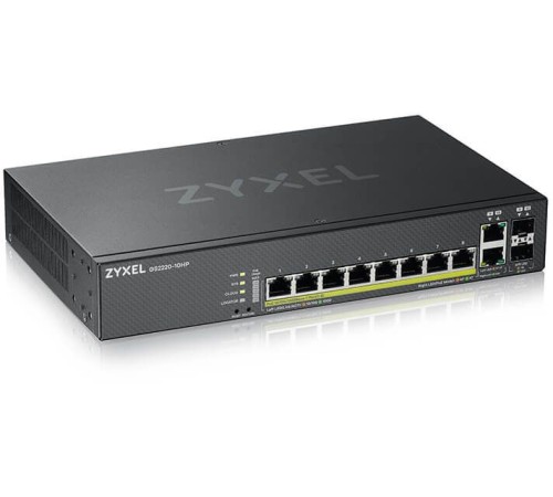Коммутатор Zyxel NebulaFlex Pro GS2220-10HP-EU0101F 10G 8PoE+ 180W управляемый