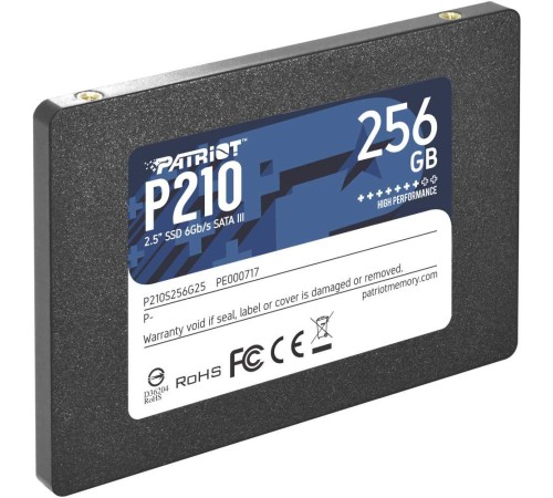 Накопитель SSD Patriot SATA III 256Gb P210S256G25 P210 2.5"