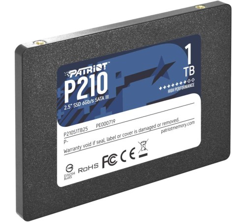 Накопитель SSD Patriot SATA III 1Tb P210S1TB25 P210 2.5"