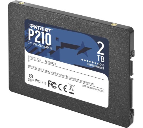 Накопитель SSD Patriot SATA III 2Tb P210S2TB25 P210 2.5"
